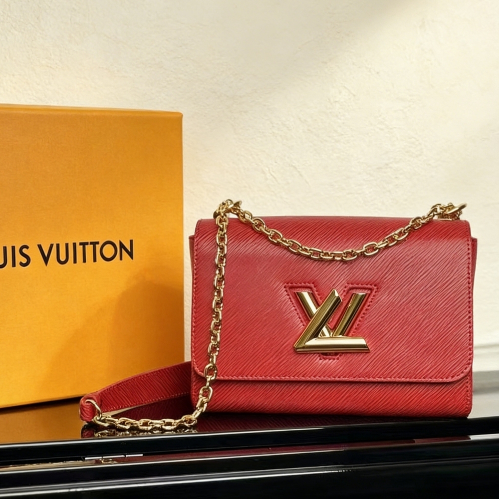 Louis Vuitton Twist MM Red Epi Bag